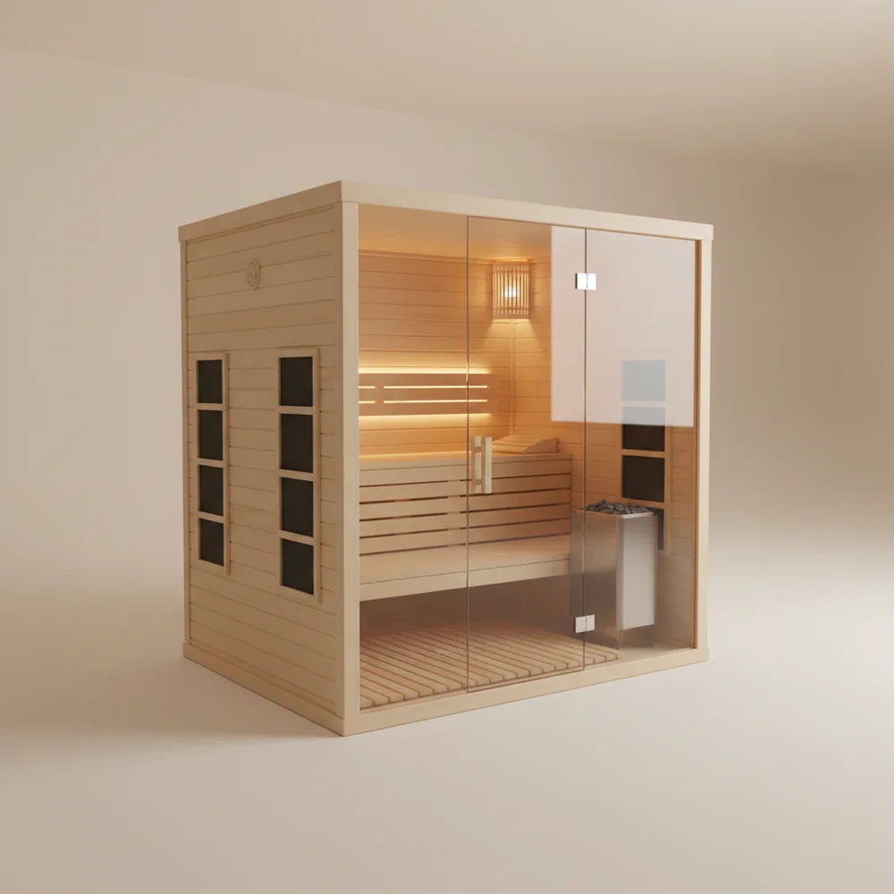 SaunaMed 4-Person Far-Infrared Indoor Sauna